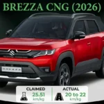 Brezza CNG real world mileage