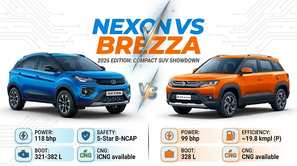 Nexon vs Brezza mileage and features